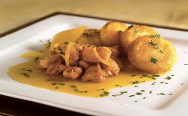 Croquetas de papa con conejo